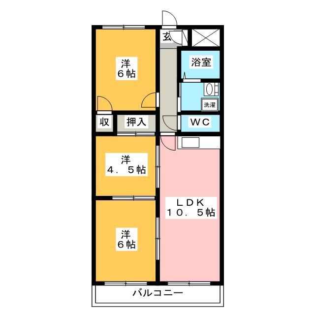 セラヴィ伊勢崎Ａの間取り