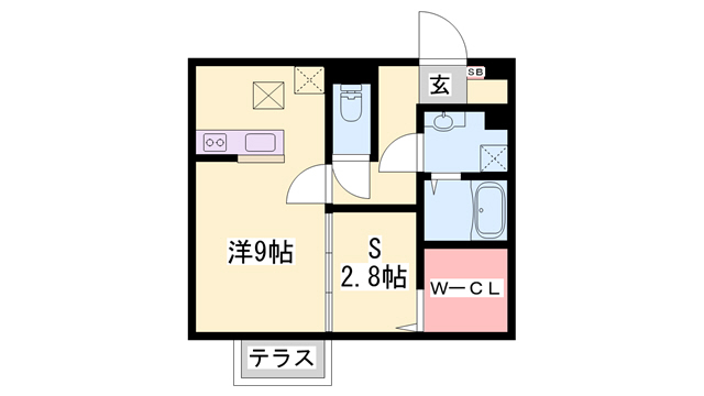 サンライズ中地の間取り