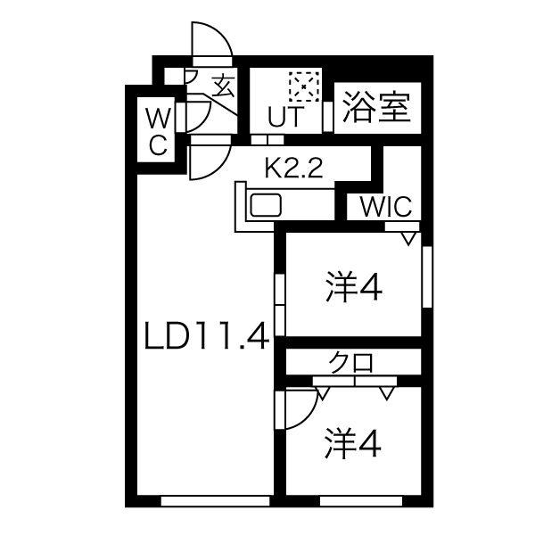 シティレジデンス北30条の間取り