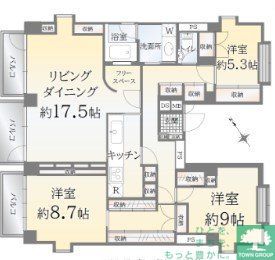 大田区北千束のマンションの間取り