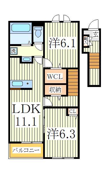 セレナヴィータIの間取り