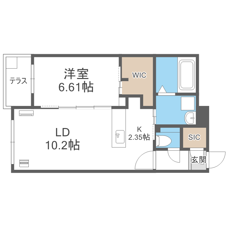 フォレスタ琴似の間取り