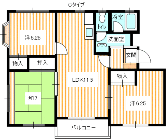 グレイス・フルハウスの間取り