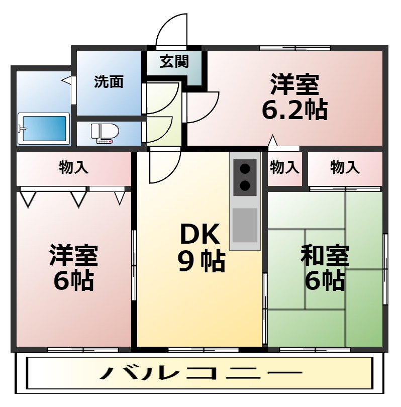 ユーミーみならの間取り