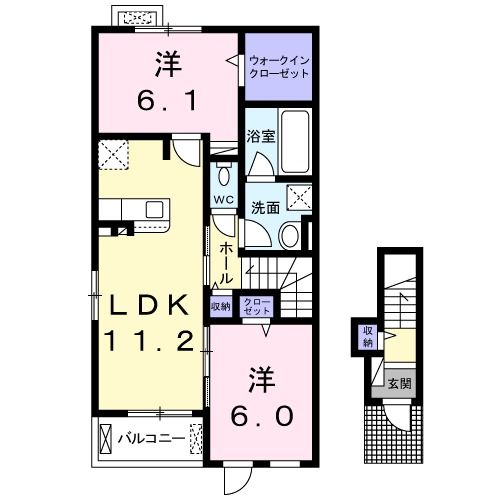 ボスカート　Ｂ．IIIの間取り