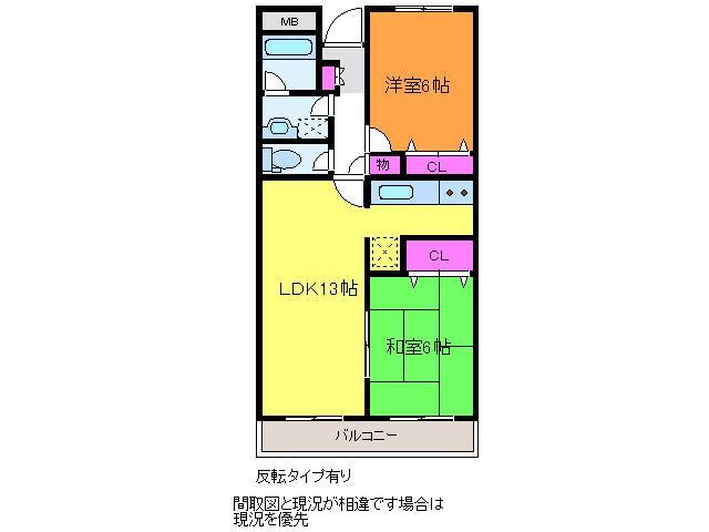 セントラルコート県庁前の間取り