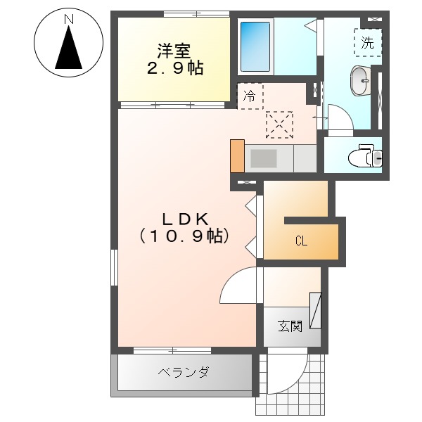 ハイツ須田IIの間取り