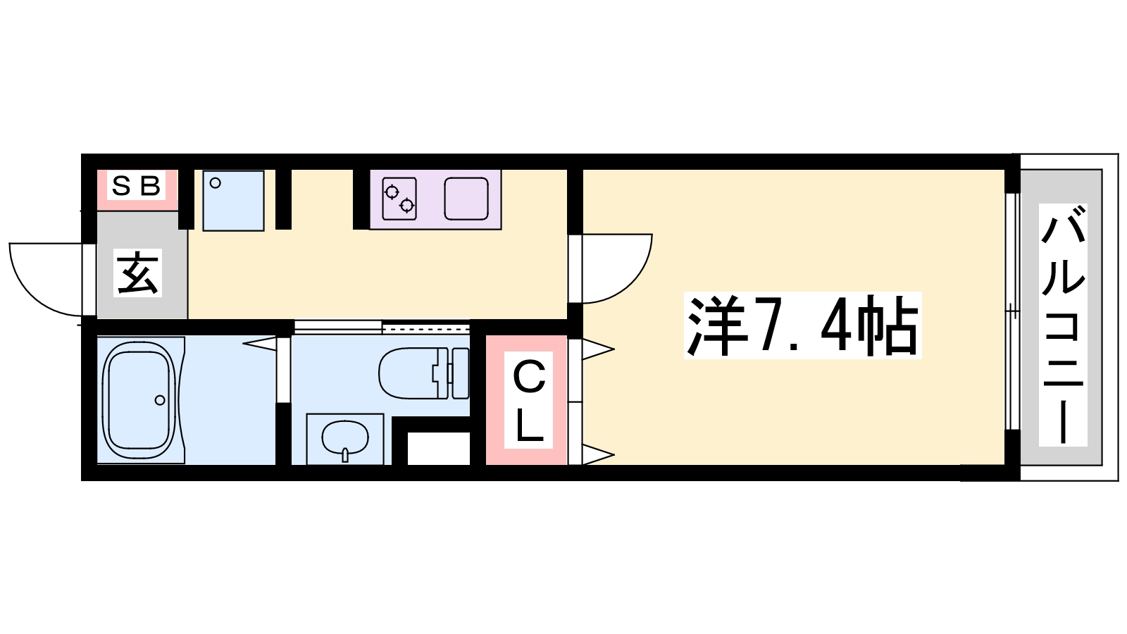 アルファレガロ兵庫の間取り