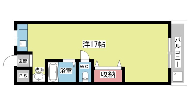 豊中市稲津町のマンションの間取り