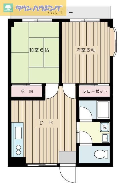 ハイツ長谷部の間取り