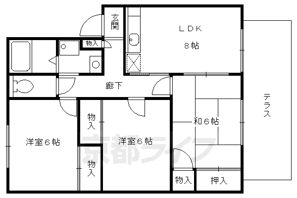 シルエーラ福井の間取り