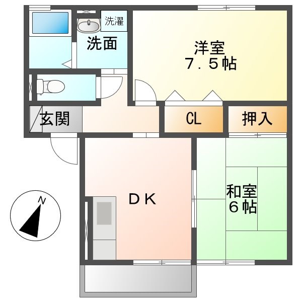 桜井荘の間取り