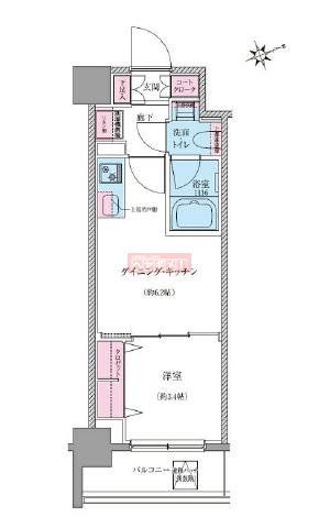 クレヴィアリグゼ世田谷松陰神社前の間取り