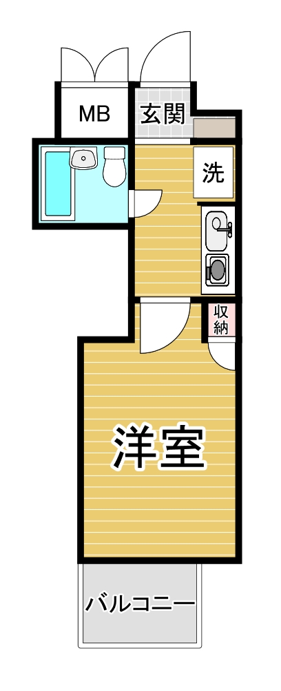 【ダイアパレス比治山パークサイドの間取り】