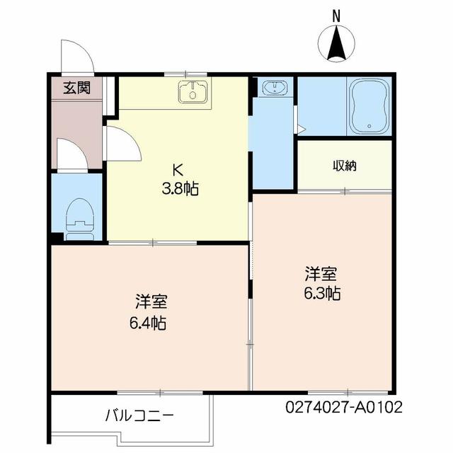 【タウニィ中春日の間取り】