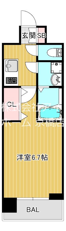 ADORE城東中央の間取り