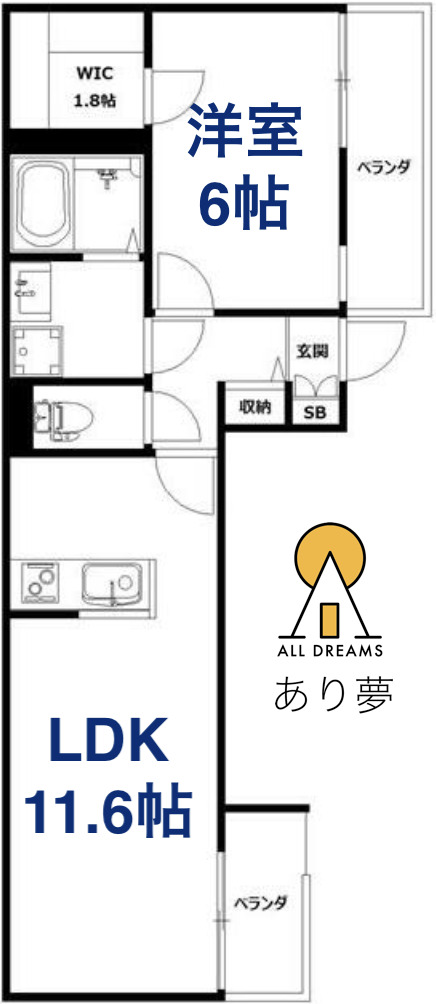 lien横濱天王町の間取り