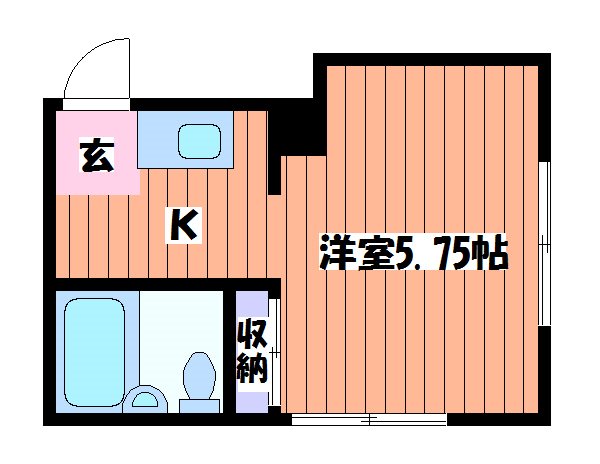 立川市曙町のアパートの間取り