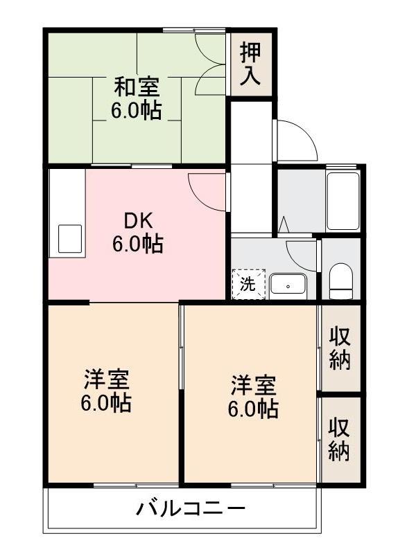 東かがわ市白鳥のアパートの間取り