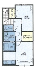 ローブ・ド・シャンブル　新築　3階建の間取り