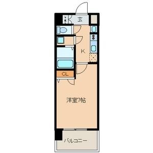 名古屋市西区名駅のマンションの間取り