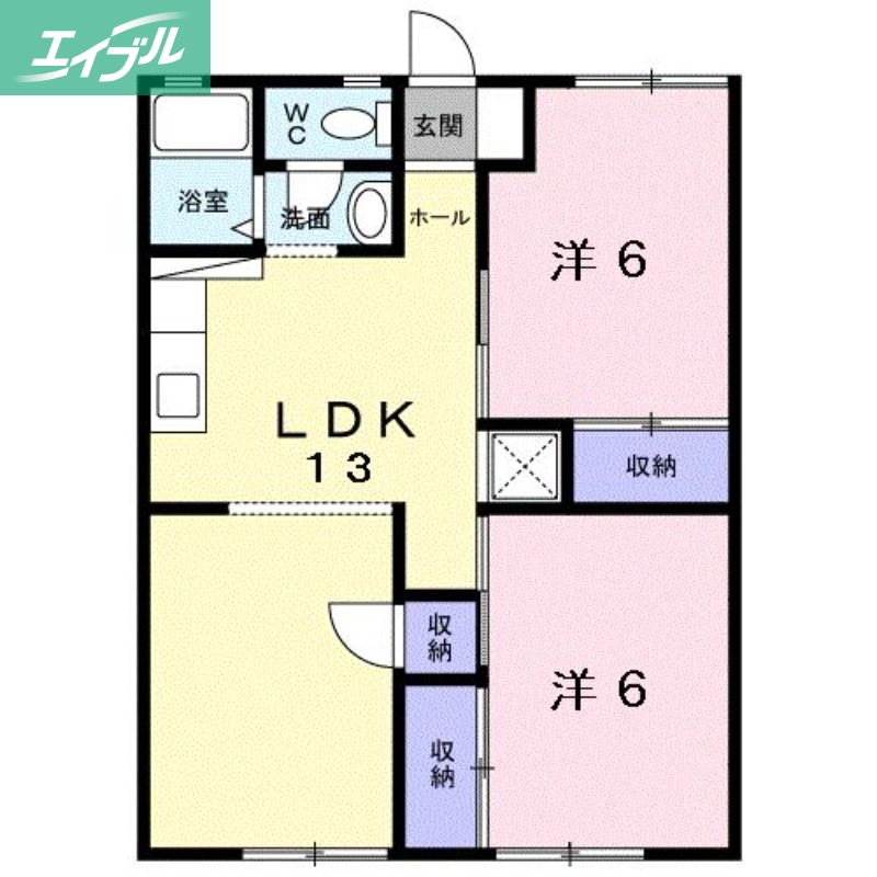 ホワイトメゾン東新町の間取り