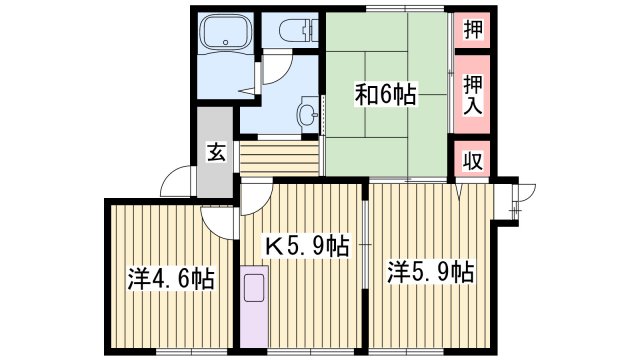 ディアス五反田Ａ棟の間取り