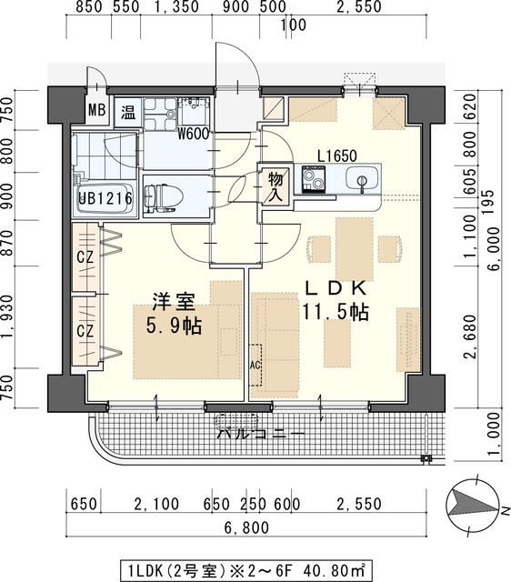 エクセレントパーク北山の間取り