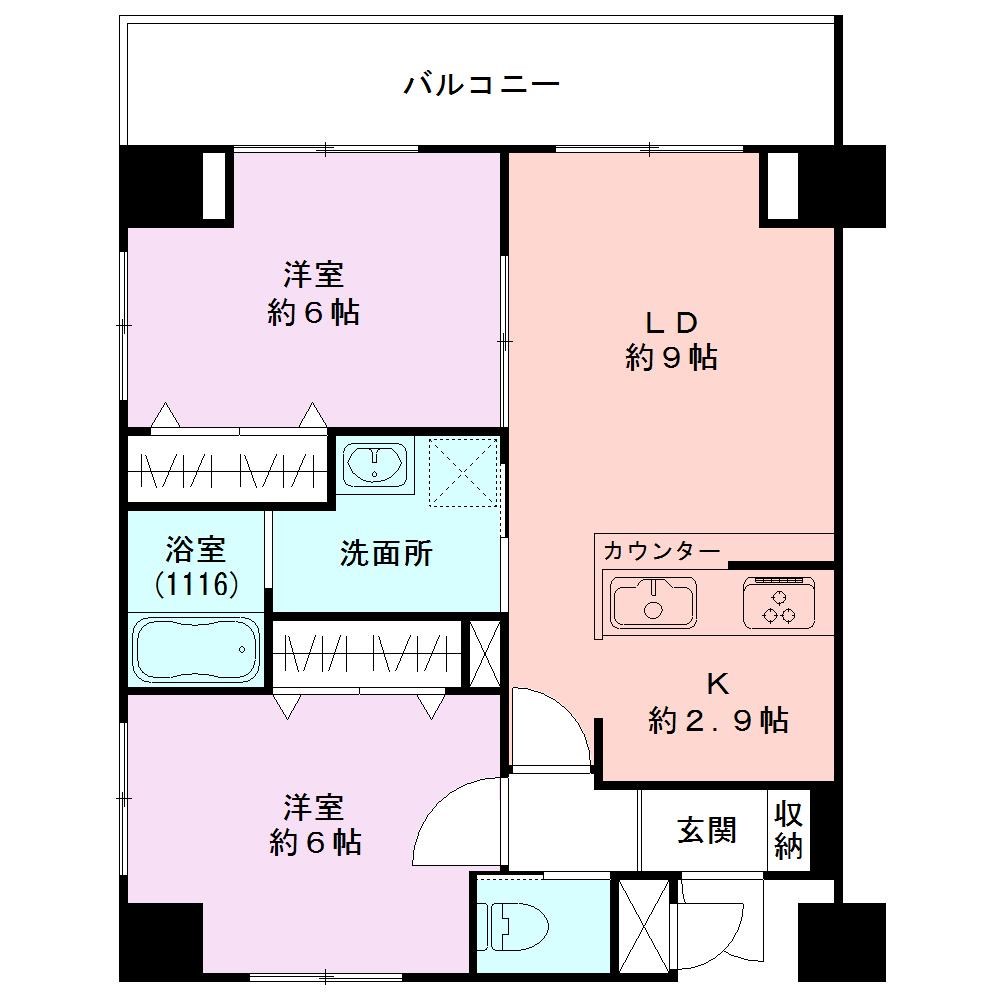 リヴェール女池の間取り