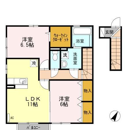 イルマーレ B_間取り_0