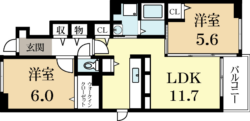 久世郡久御山町島田のアパートの間取り
