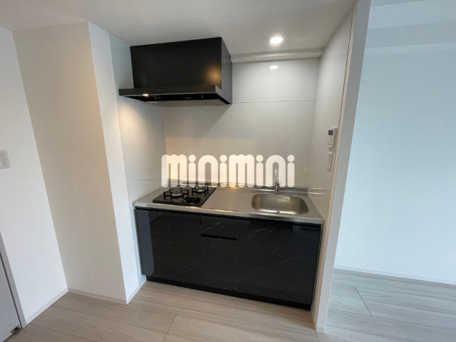 キッチン　２口ガスコンロ付きのキッチン