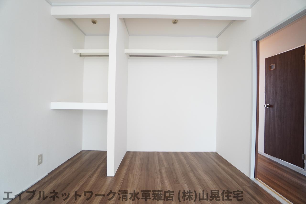 収納　たっぷりとした収納スペースです