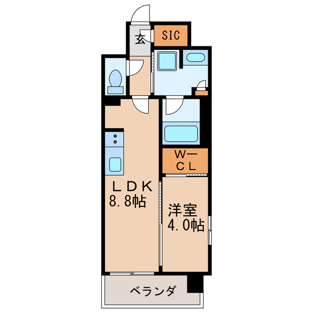プレサンス レイズ 泉 高岳駅前の間取り写真