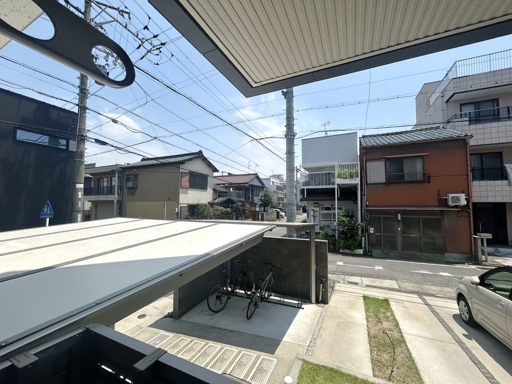 駐車場　眺望