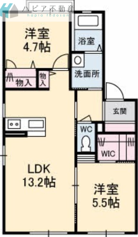 レーヴィンス島田C棟の間取り写真