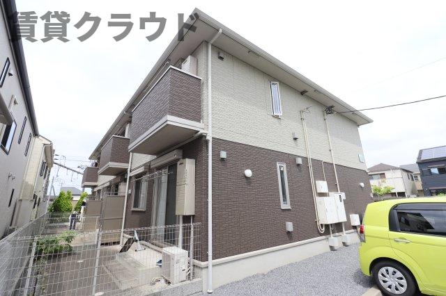 建物外観　落ち着いたカラーのスタイリッシュなデザインが際立ちます！