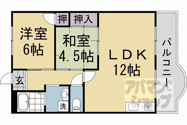 岡崎グランドハイツの間取り写真