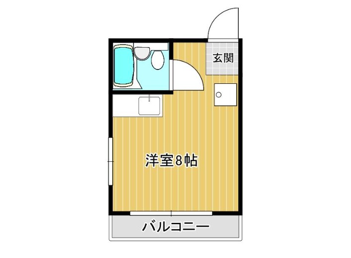ＪＲ総武線 下総中山駅 徒歩4分 3階建 築39年の間取り写真