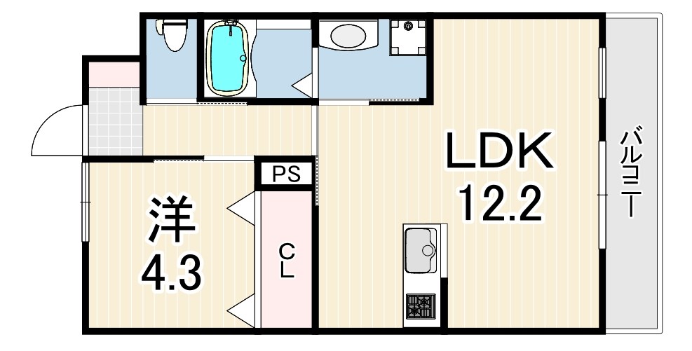 ペルル3の間取り写真