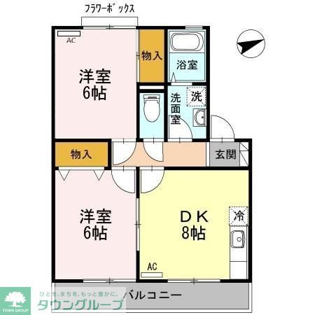 アヴァンティコートAの間取り写真