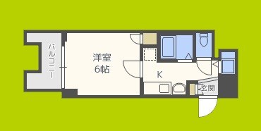 プレサンス難波EASTモダニティの間取り写真