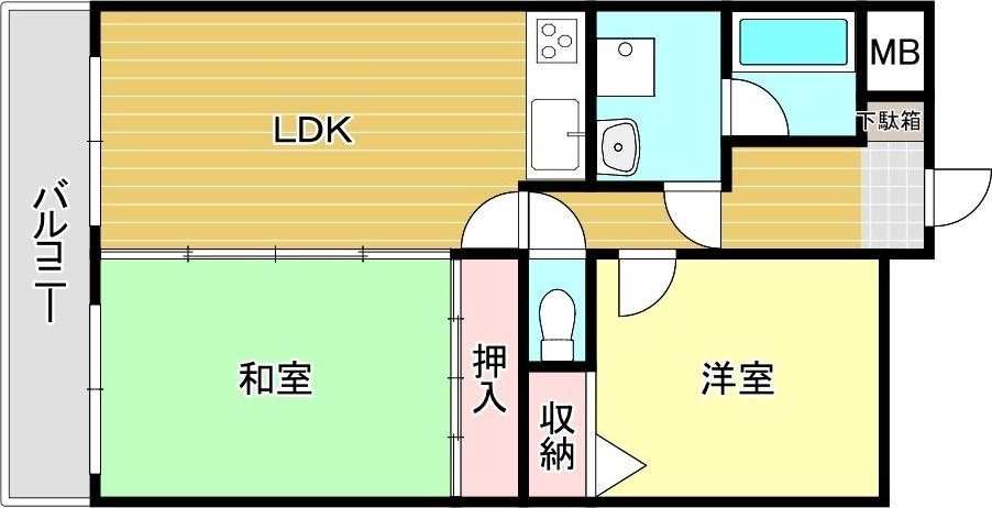 パークステイツ大橋の間取り写真