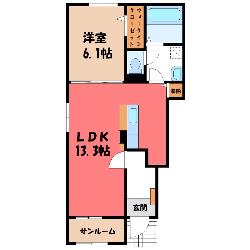 アーバンコート東貝沢の間取り写真