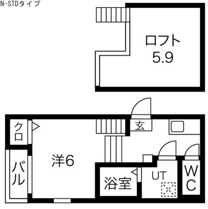 リブフラット藤江の間取り写真
