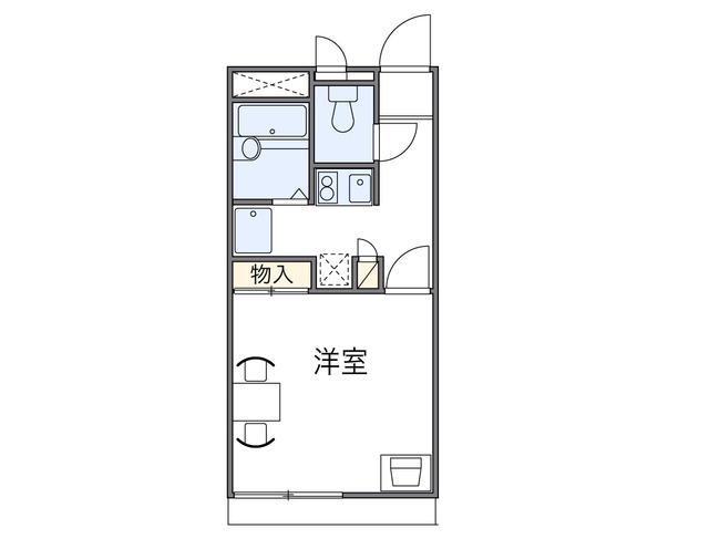 レオパレスこうべ山手2番館の間取り写真