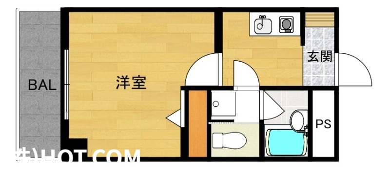 地下鉄空港線 室見駅 徒歩10分 5階建 築28年の間取り写真