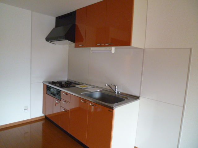 キッチン　3口ガスシステムキッチン