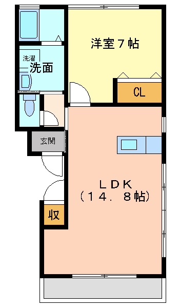 メゾンシャルムIIの間取り