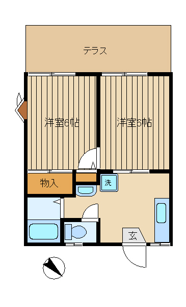 ベルゾーネミツワＡ棟の間取り